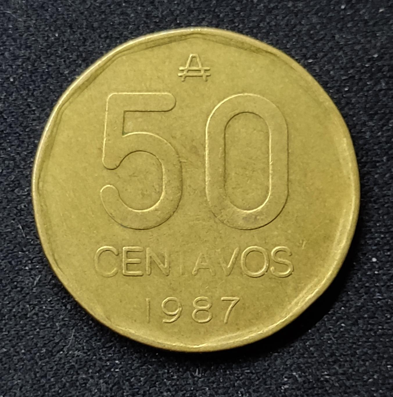 АРГЕНТИНА 50 СЕНТАВО 1987