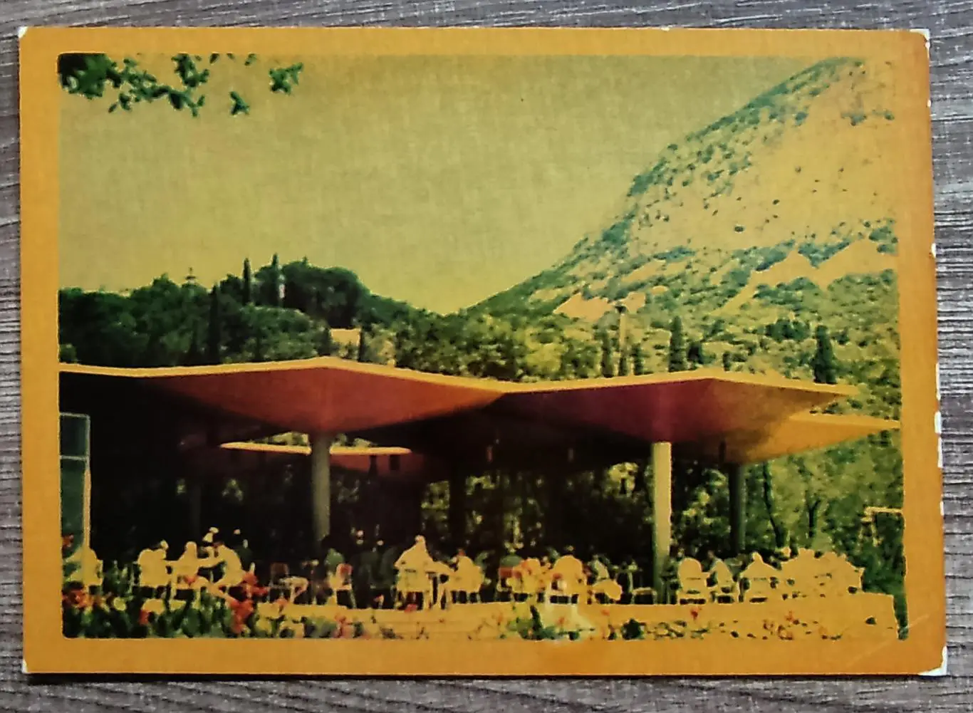 КРЫМ. ЛАГЕРЬ АРТЕК. МОРСКОЙ. СТОЛОВАЯ. ФОТО ЗОЛОТАРЕВА. НА ТРЕХ ЯЗЫКАХ. ЧИСТАЯ