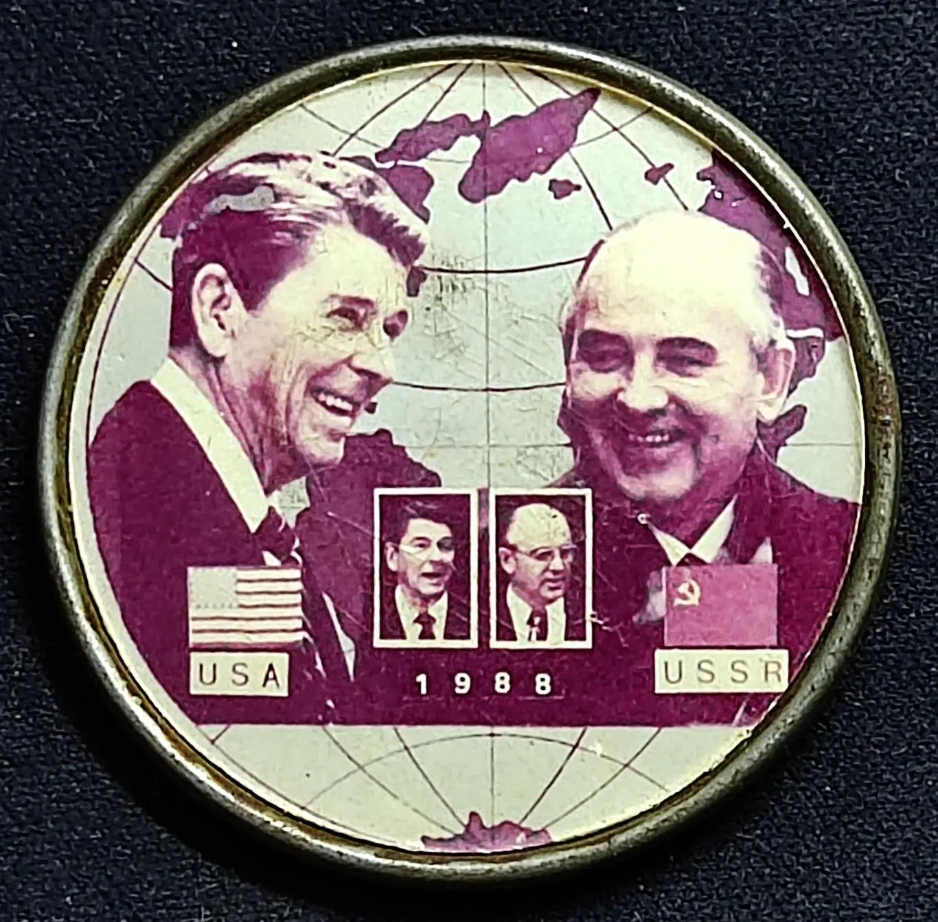 Встреча Рейгана и Горбачева в Москве. май 1988