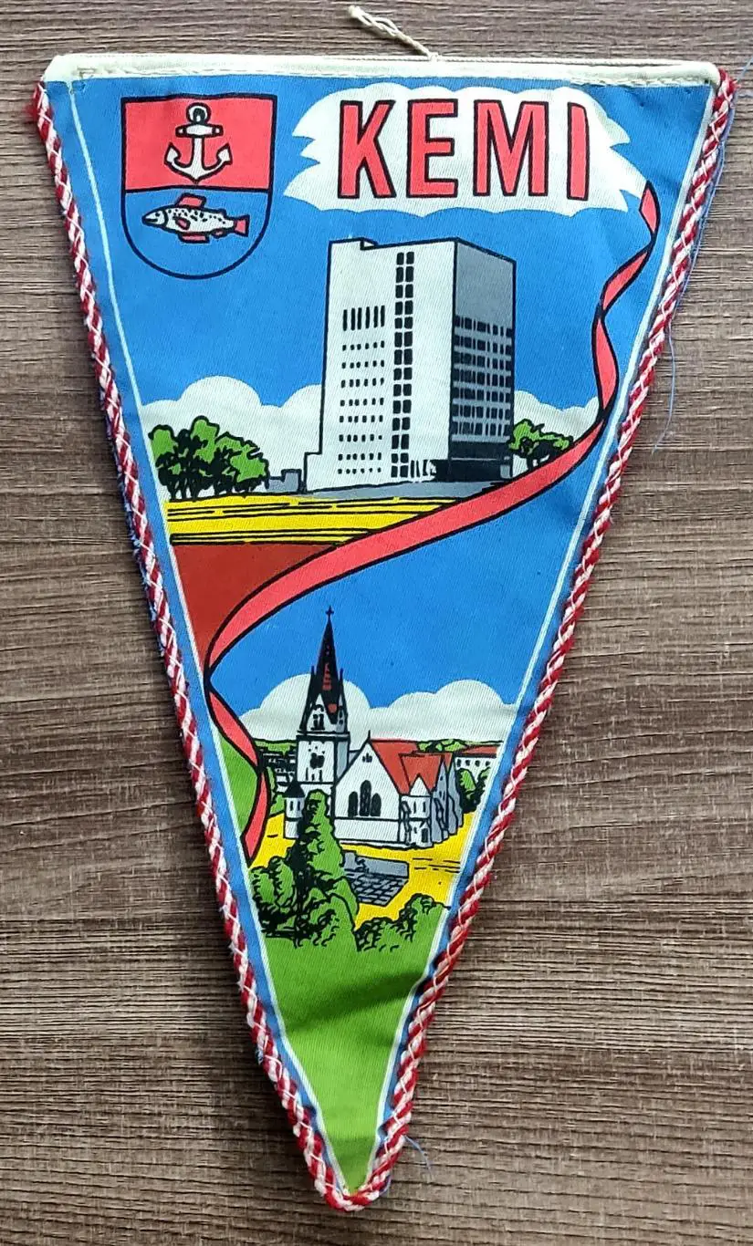 ГОРОДА. ГЕРАЛЬДИКА. КЕМЬ. КАРЕЛИЯ. ГЕРБ. ВЫМПЕЛ