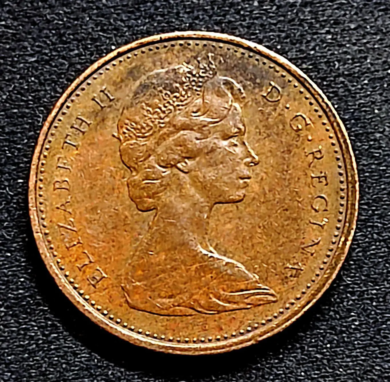 Канада 1 цент 1975. Елизавета II из оборота 1