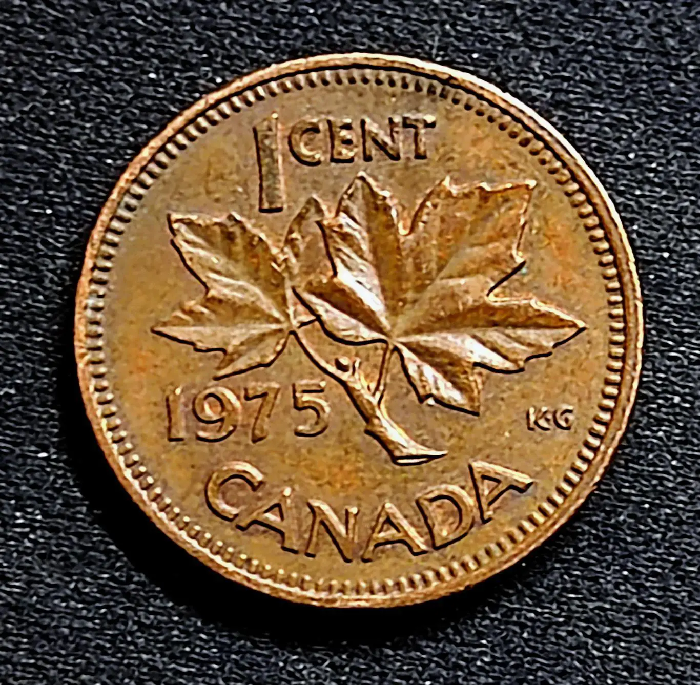 Канада 1 цент 1975. Елизавета II из оборота