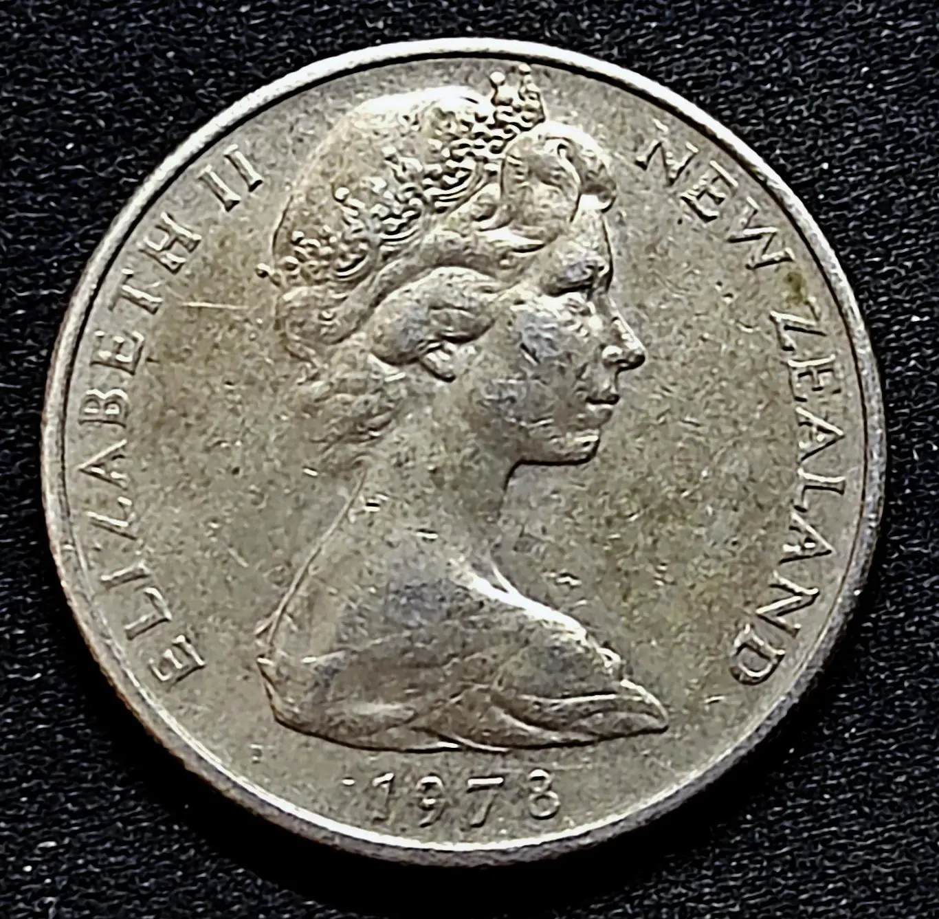 Новая Зеландия 10 центов 1978. Елизавета II. из оборота 1