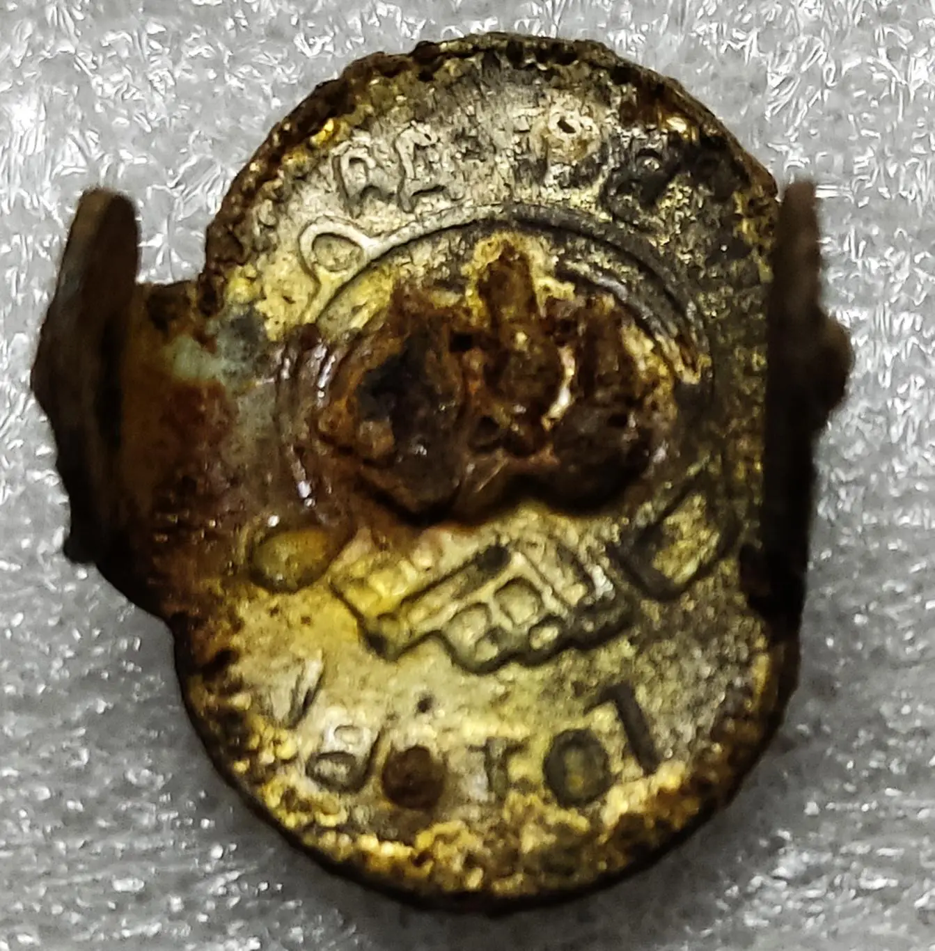 ЗАЖИМ НА ПИОНЕРСКИЙ ГАЛСТУК. ОДЕССА. артель ХРОНОМЕТР. КАК ЕСТЬ. 1