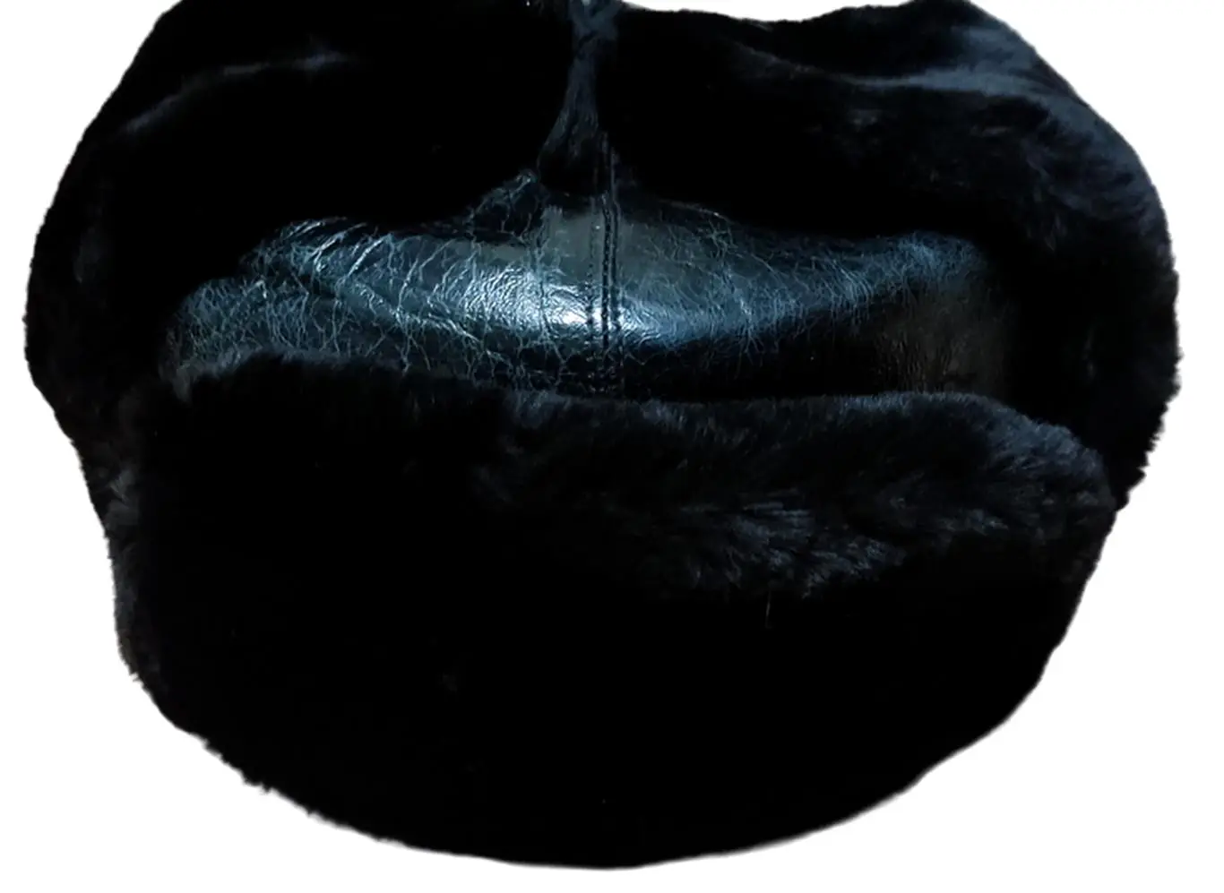 ФОРМЕННАЯ ШАПКА ОФИЦЕРА ВМФ СССР. ВЕРХ КОЖА. р-р 58. 1981 год 5