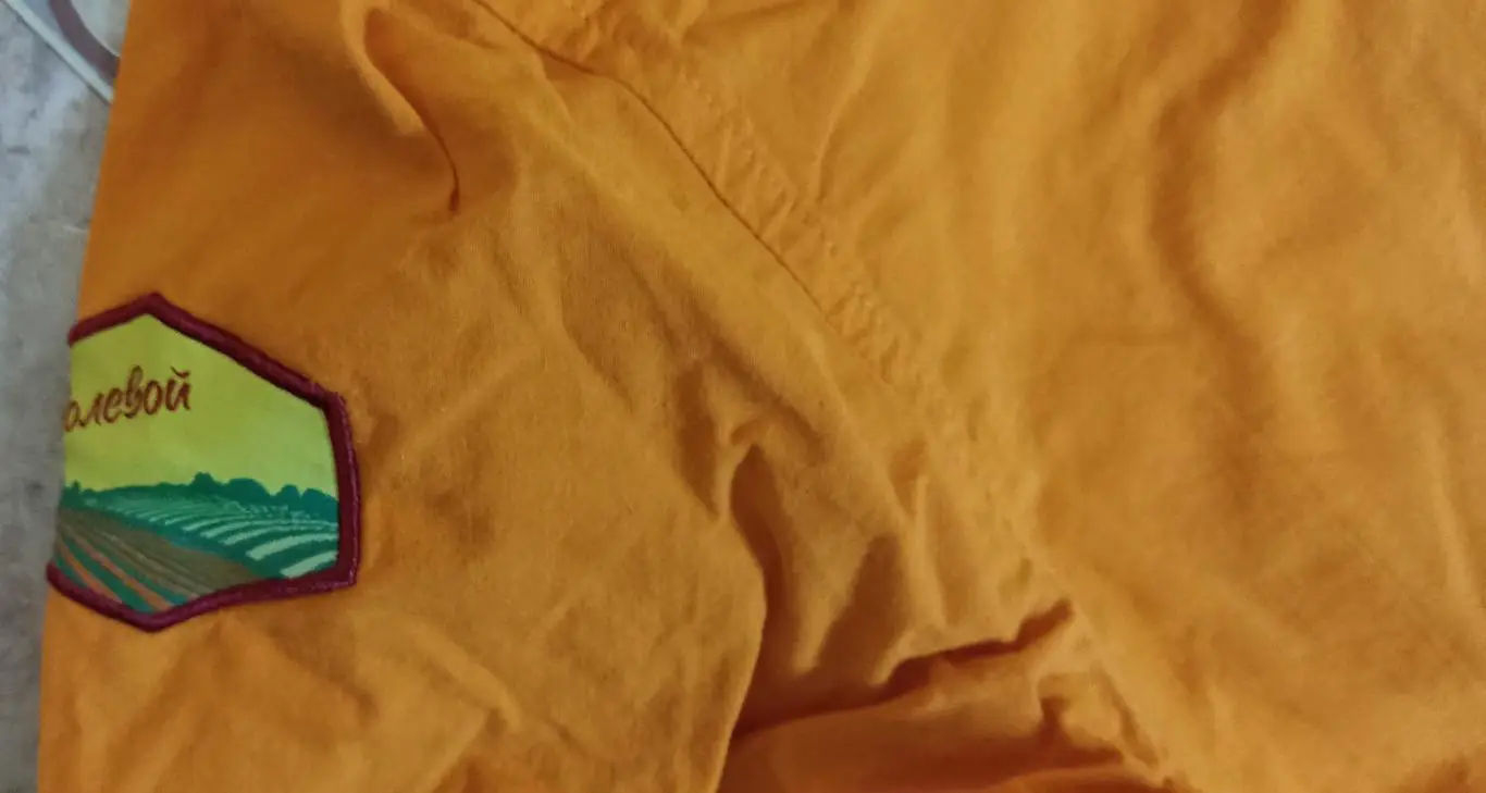 ФОРМЕННАЯ РУБАШКА ПИОНЕРА ПИОНЕРСКОГО ЛАГЕРЯ АРТЕК ОБРАЗЦА 2014 года ПОЛЕВОЙ 2