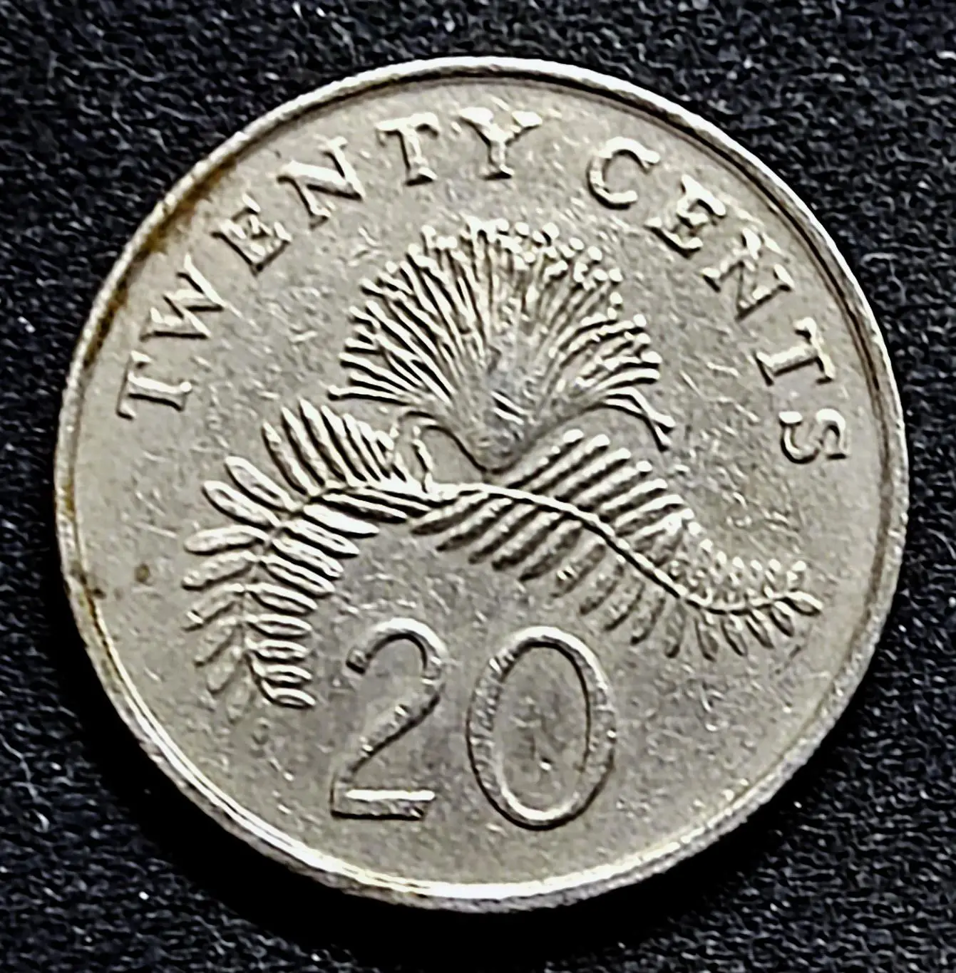 Сингапур 20 центов 1989 год. из оборота