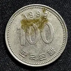 Южная Корея 100 вон 1992 год. из оборота