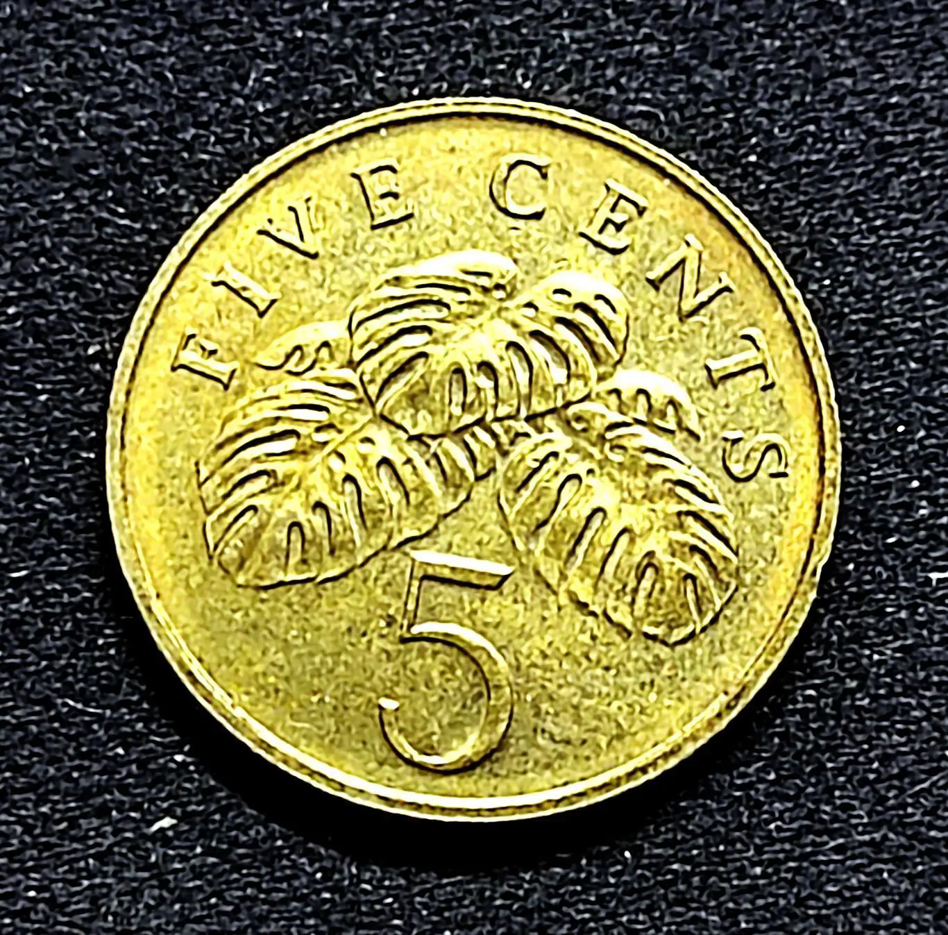 Сингапур 5 центов 2007 год. из оборота