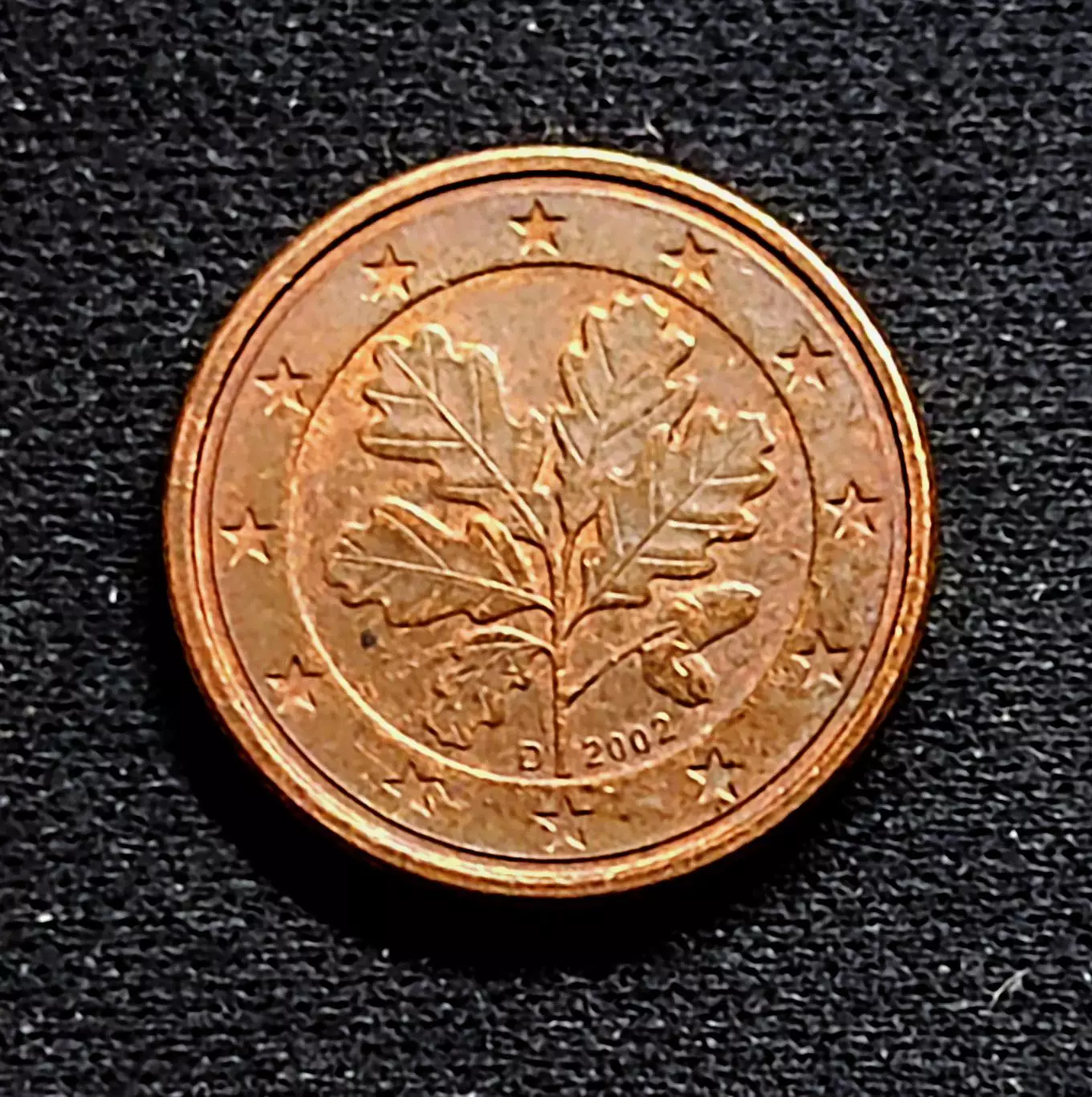 Германия 1 евроцент 2002 год D Мюнхен 1