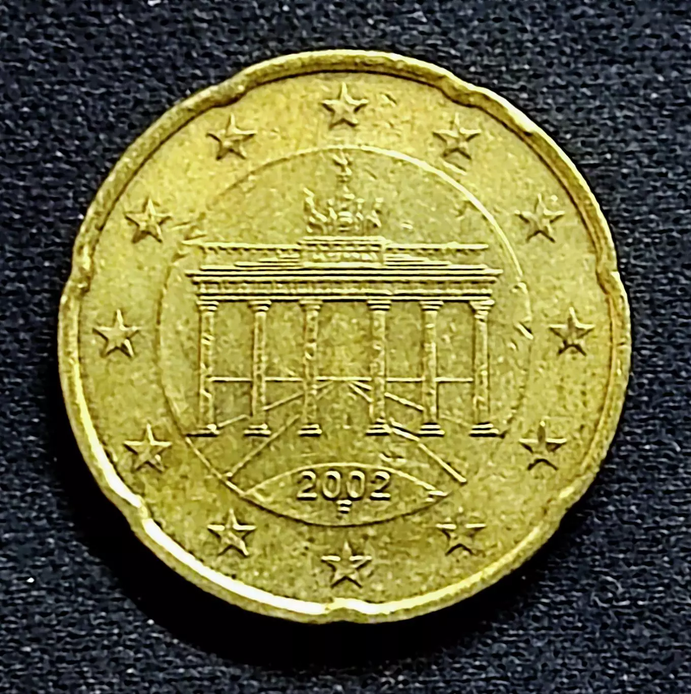 Германия 20 евроцентов 2002 год. F