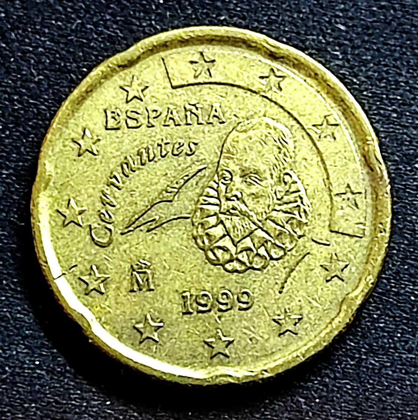 Испания 20 евроцентов 1999 год. Сервантес