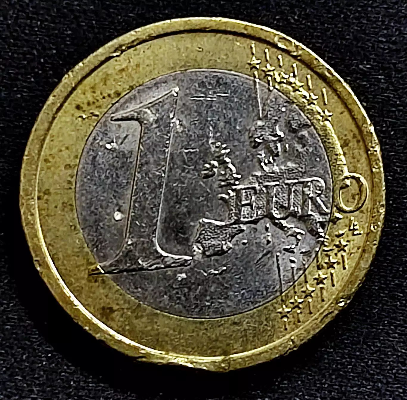 Италия 1 евро 2008 год. Витрувианский человек Леонардо Да Винчи.