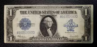 АМЕРИКА. США 1 ДОЛЛАР 1923 ГОД СЕРЕБРЯНЫЙ СЕРТИФИКАТ M1632587D