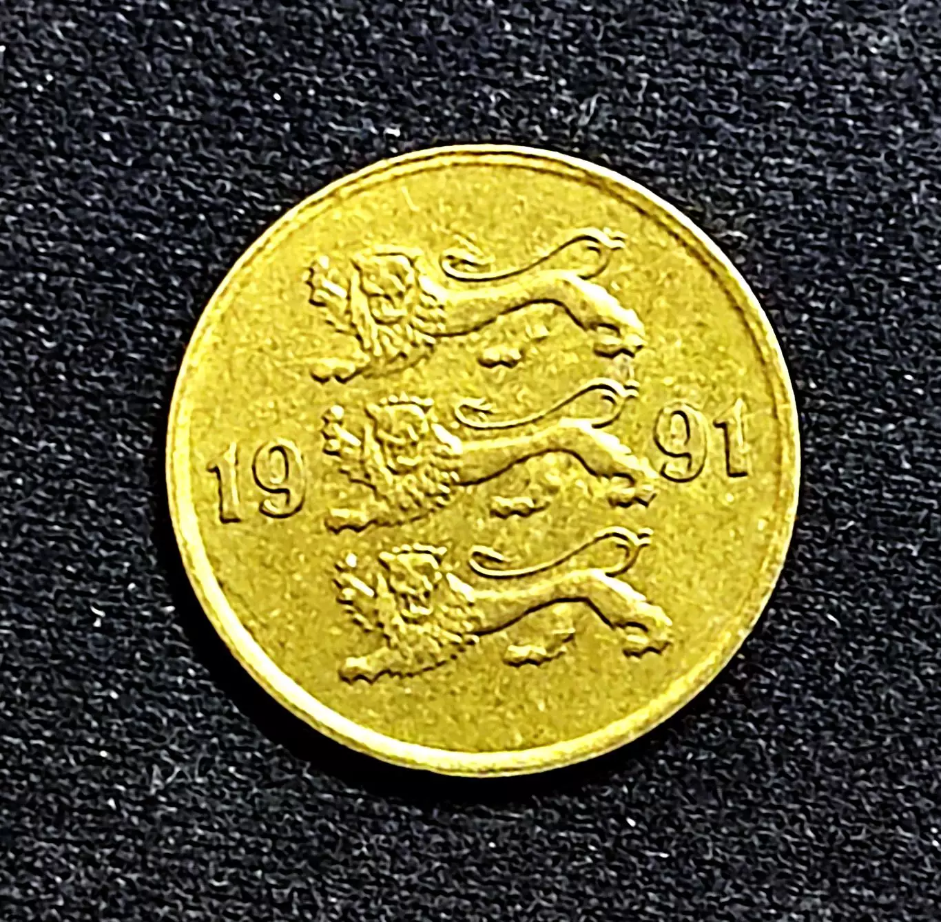 Эстония 10 сентов сенти 1991. из оборота