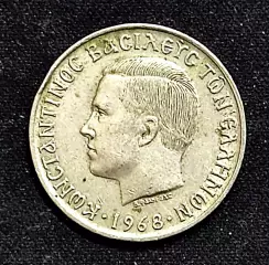 Греция 10 драхм 1968. из оборота