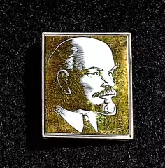 Ленин В.И. Ульянов. ситалл на металле