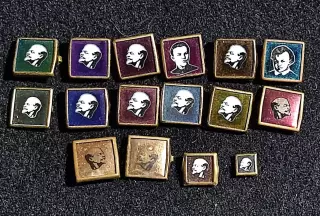 Ленин В.И. Ульянов. ситалл редкие фрачники. одним лотом 16 шт.