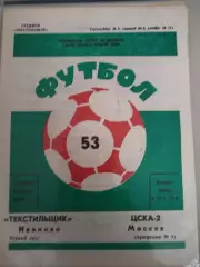 Текстильщик(Иваново)-ЦСКА-2(Москва) 1990