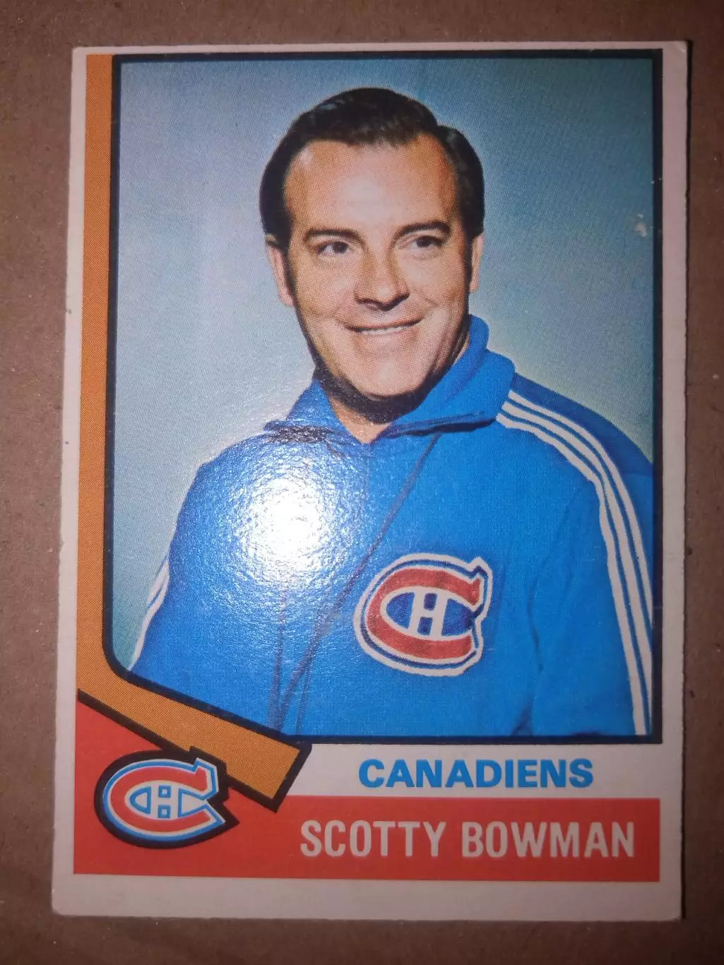 Карточка хоккей НХЛ 1974/1975 O-Pee-Chee NHL Скотти Боумен