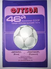 Динамо(Киев)-Пахтакор(Ташкент) 1983