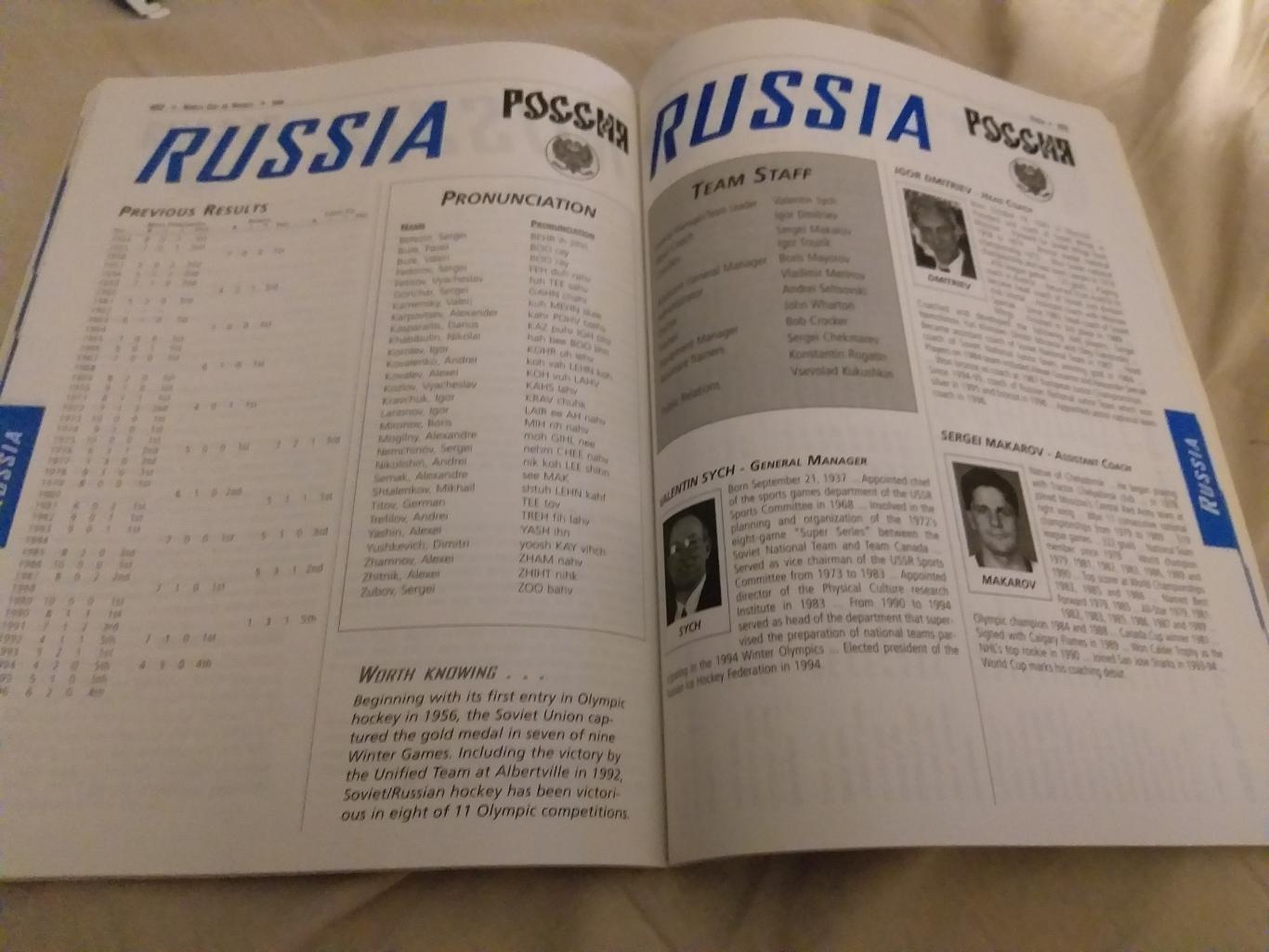 Media Guide Чемпионат мира 1996 2