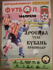 Арсенал(Тула)-Кубань(Краснодар) 2001