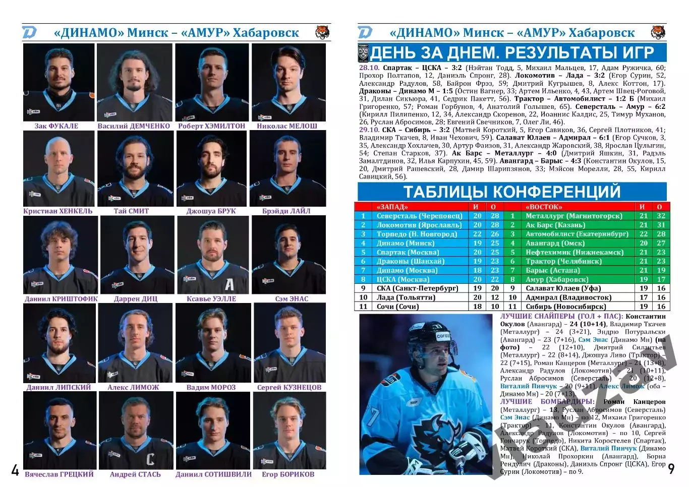 КХЛ-2025/26. 30.10.2025. Динамо (Минск) – Амур (Хабаровск) 3