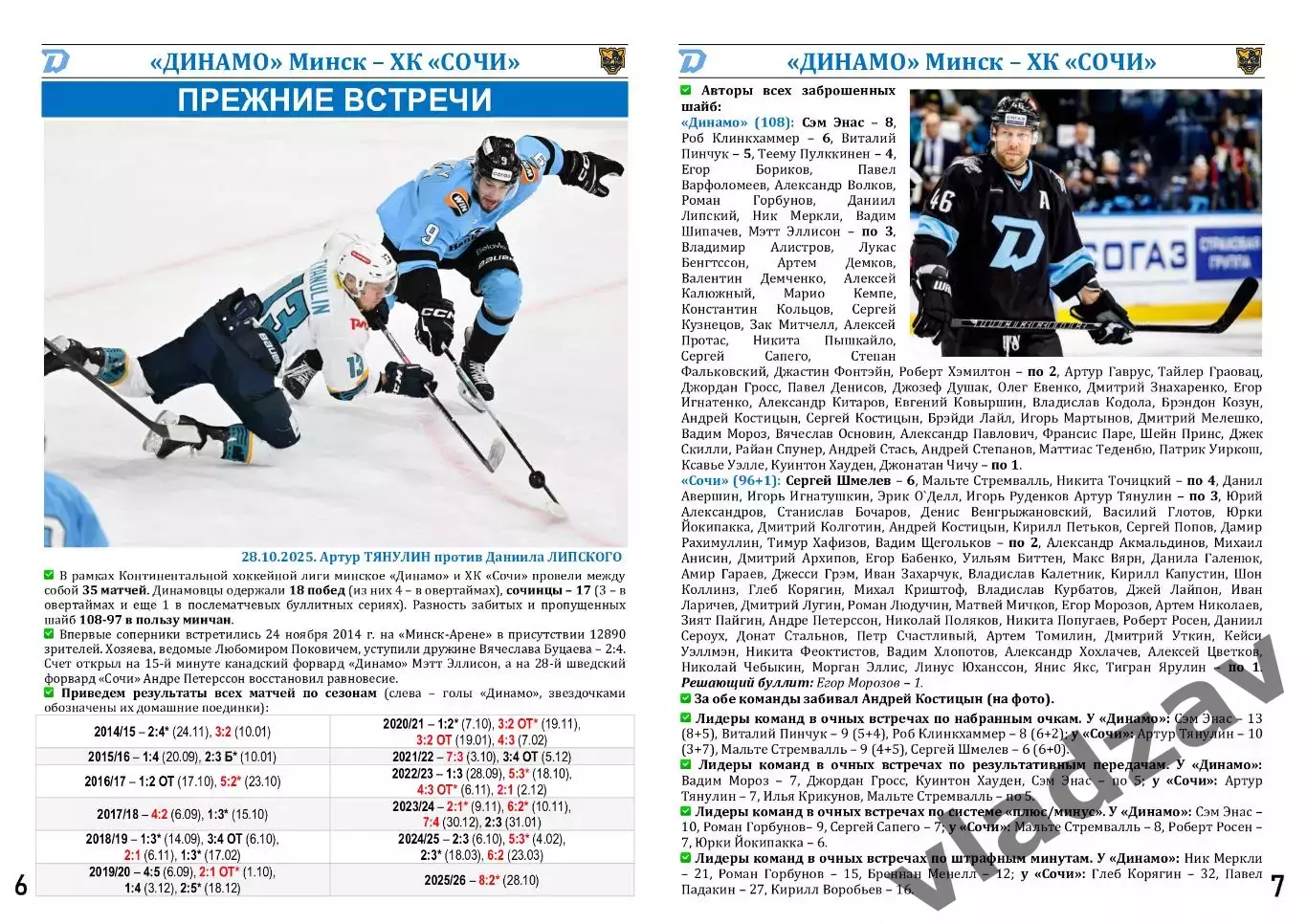 КХЛ-2025/26. 10.11.2025. Динамо (Минск) – ХК Сочи) 5