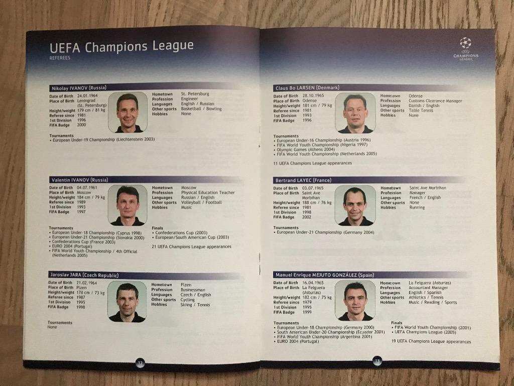 Handbook Лига Чемпионов 2006-2007 / Судьи 5