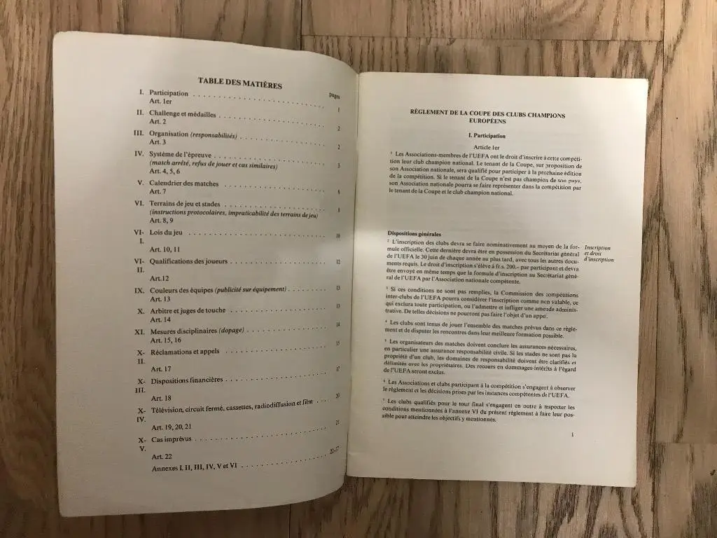 Лига Чемпионов УЕФА 1992-1993 (Оффициальный регламент) 1