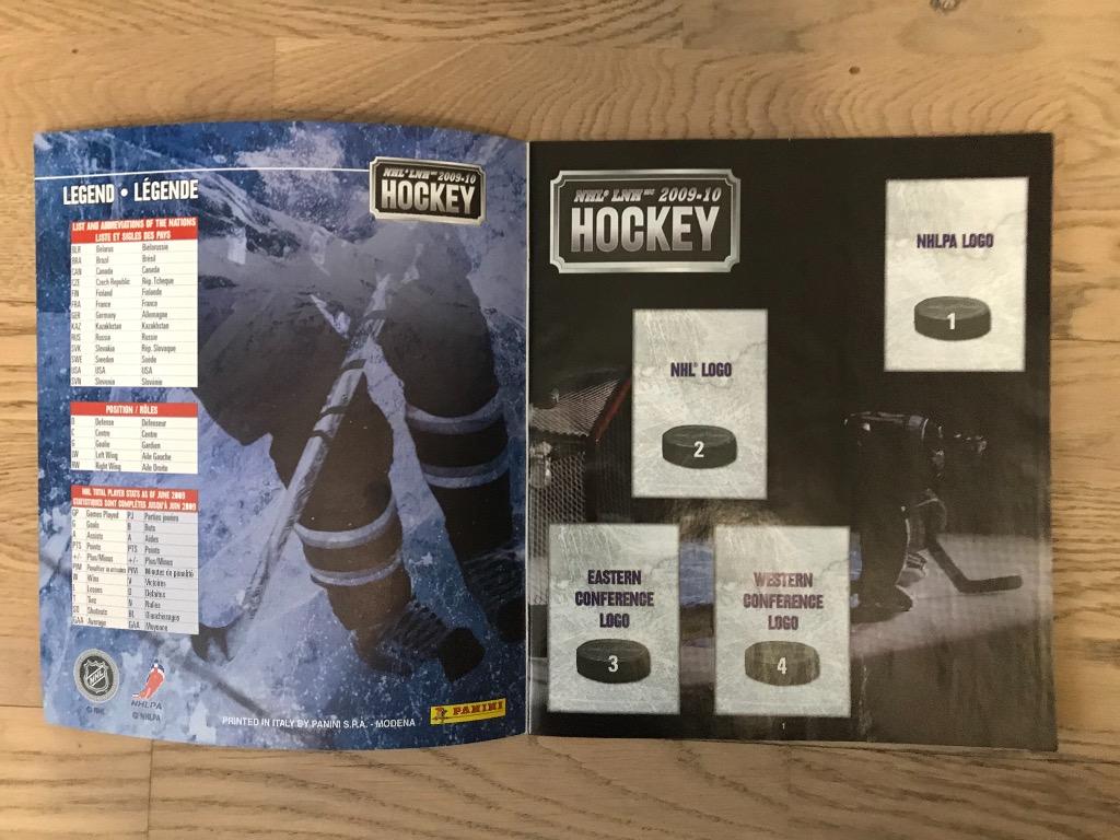 Альбом NHL 2009-2010 (НХЛ, Panini, Панини) 1