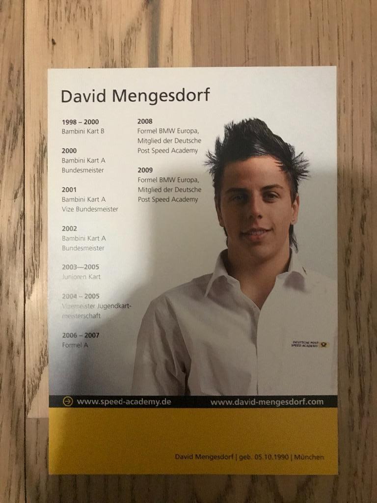 Автограф David Mengesdorf (speed academy) 1