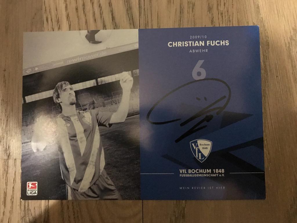 Автограф Christian Fuchs / Бохум