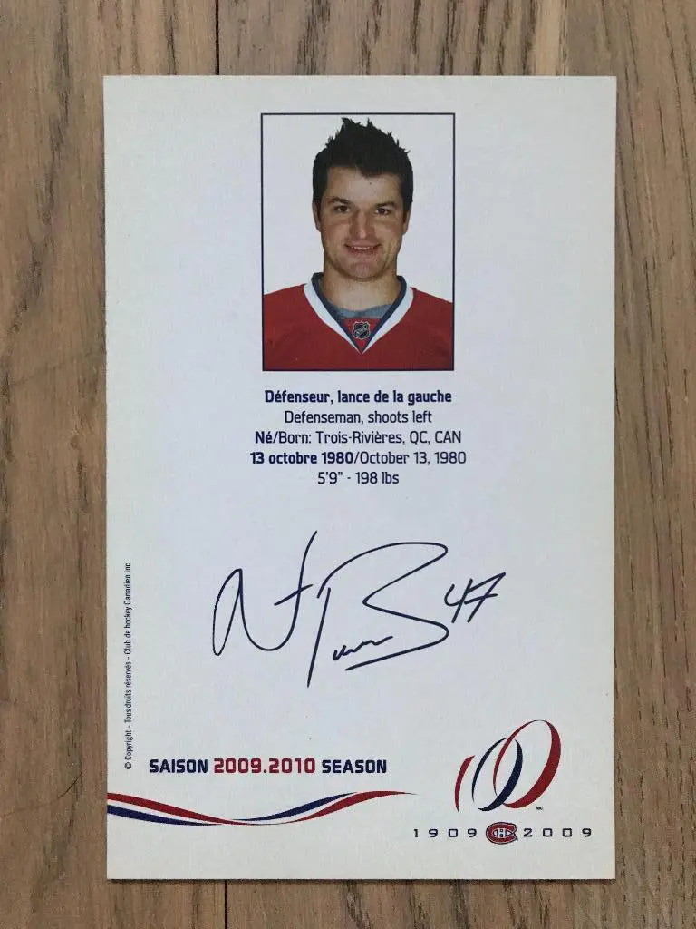 Marc-Andre Bergeron / Montreal Canadiens NHL 2009-2010 1