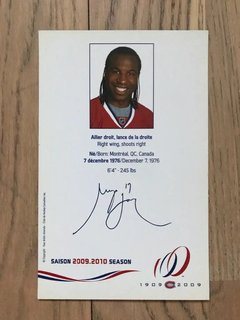 Geprges Laraque / Montreal Canadiens NHL 2009-2010 1