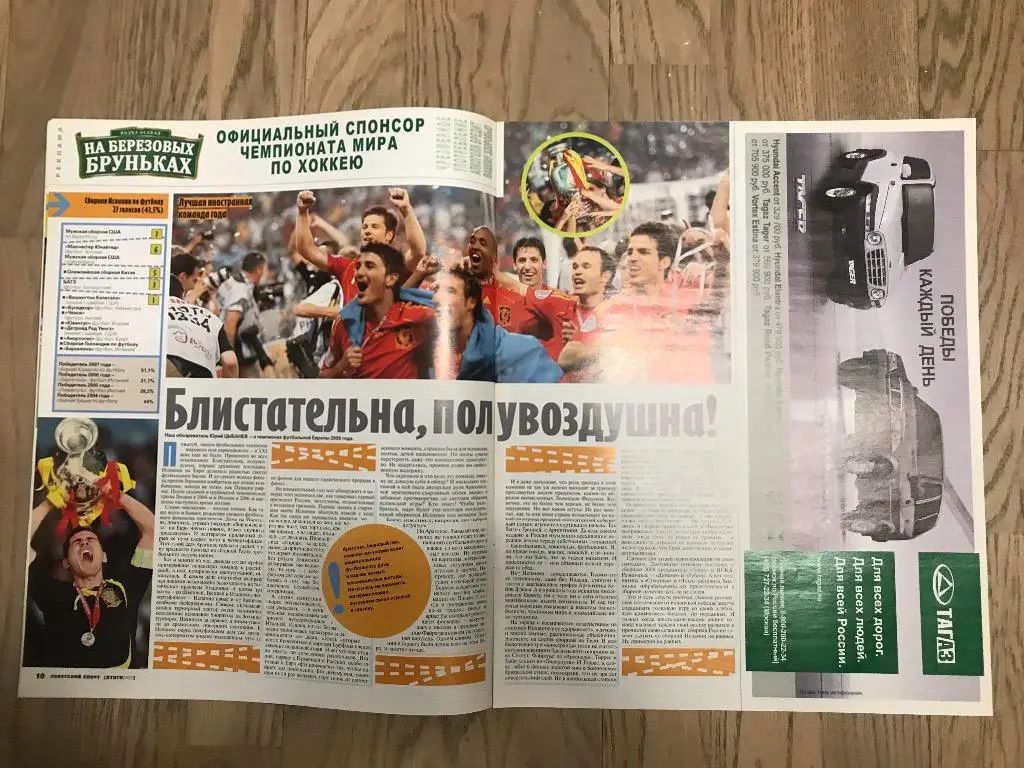 Итоги 2008 (Спецвыпуск Советский Спорт) / ЕВРО, Кубок УЕФА, Зенит, Хоккей 2