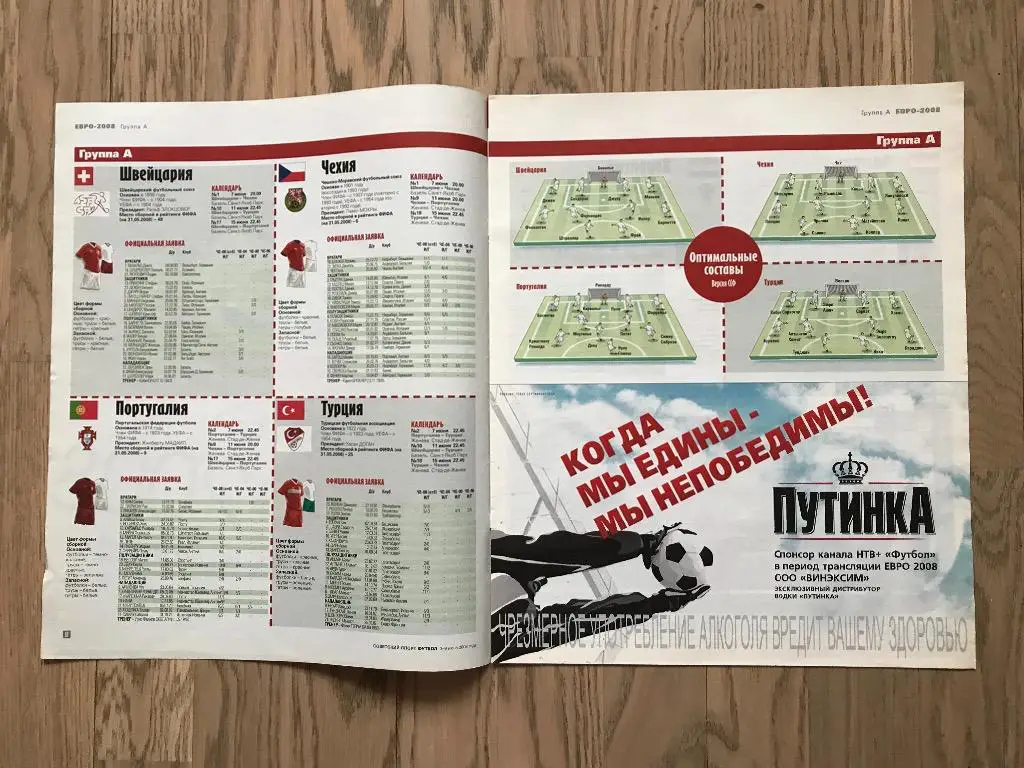 Чемпионат Европы, ЕВРО 2008 (Специальная вкладка (Спецвыпуск) Советский Спорт) 1 1