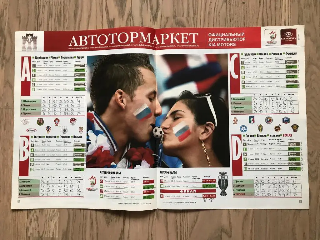 Чемпионат Европы, ЕВРО 2008 (Специальная вкладка (Спецвыпуск) Советский Спорт) 1 4