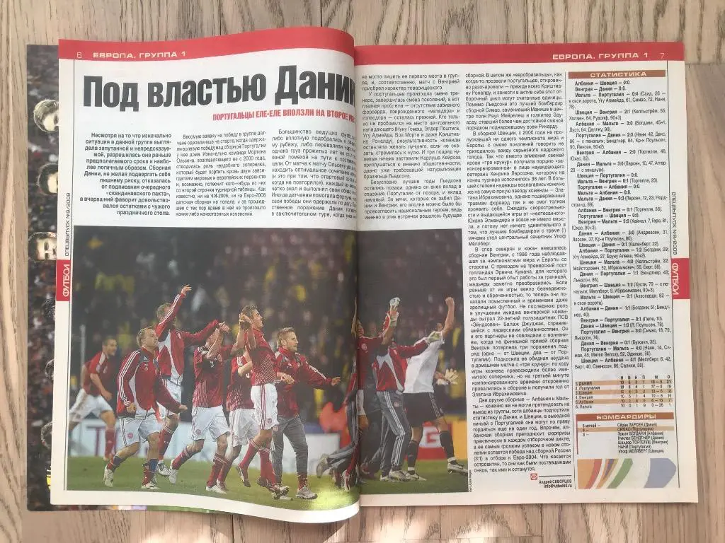 Чемпионат Мира 2010. Квалификация. Итоги (Еженедельник ФУТБОЛ, спецвыпуск) 2