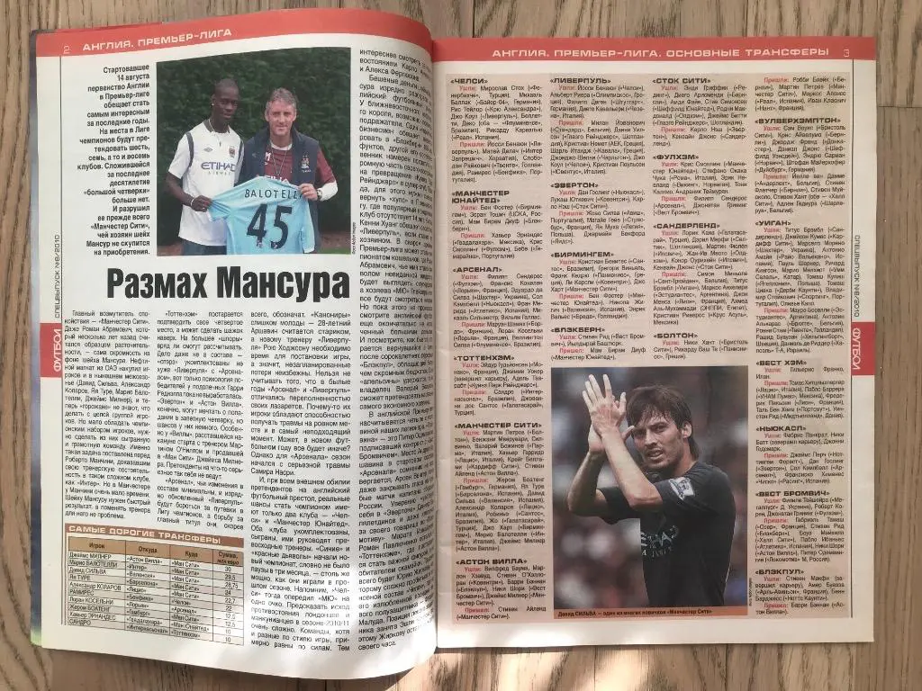 Англия, Испания, Италия, Германия, Франция (Еженедельник ФУТБОЛ, спецвыпуск) 2 1