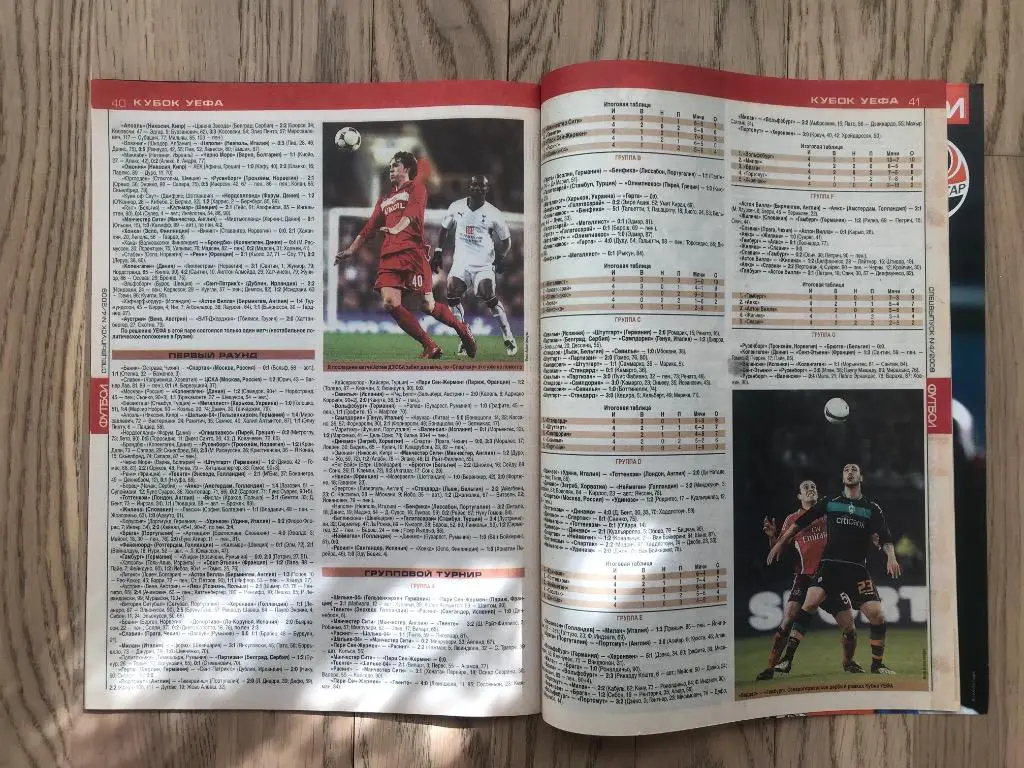 Лига Чемпионов, Лига Европы, Итоги 2008-2009 (Еженедельник ФУТБОЛ, спецвыпуск) 5