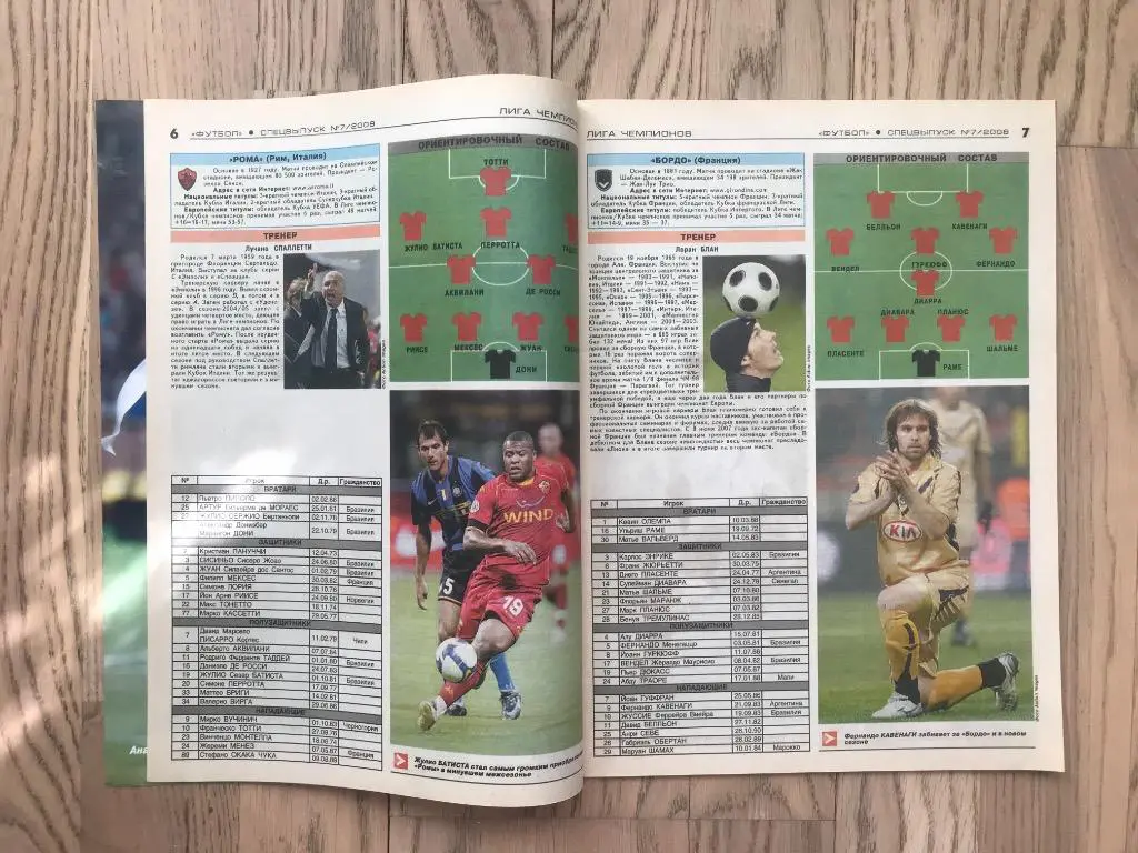 Лига Чемпионов, Кубок УЕФА, 2008-2009 (Еженедельник ФУТБОЛ, спецвыпуск) 3