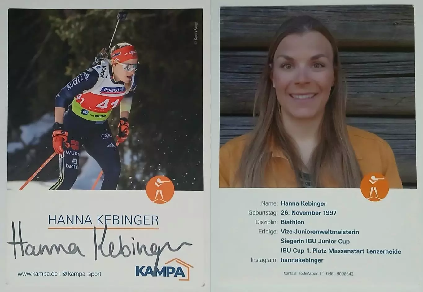 Автограф- карты Hanna Kebinger 2