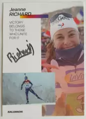Автограф- карта Jeanne Richard