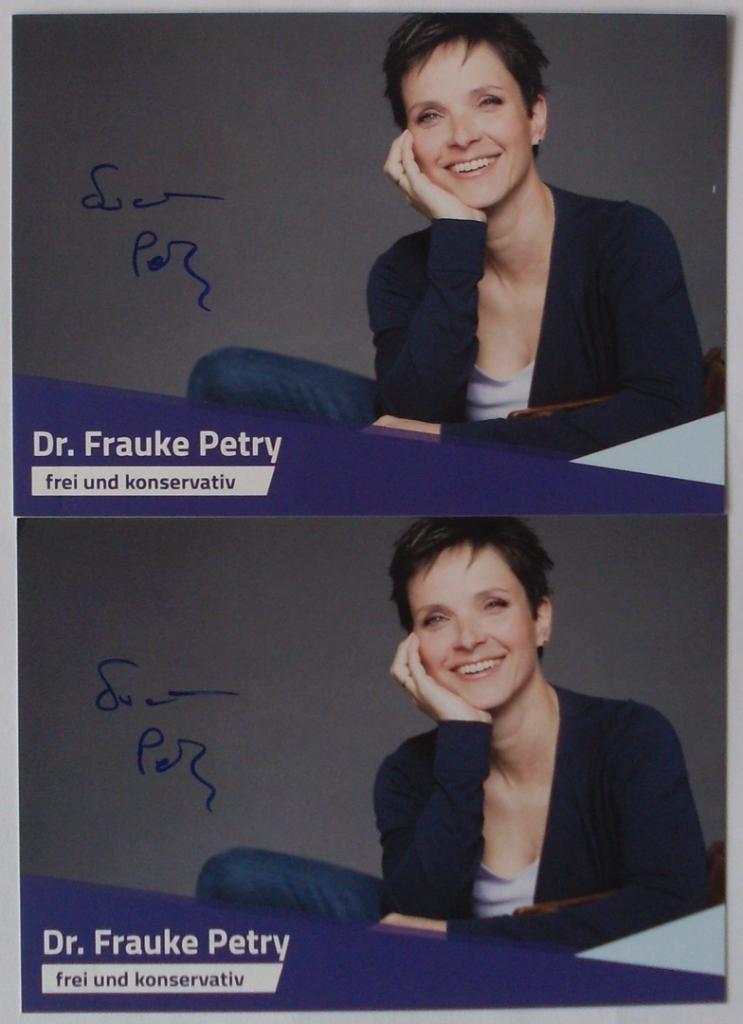 Автограф - карта Dr. Frauke Petry