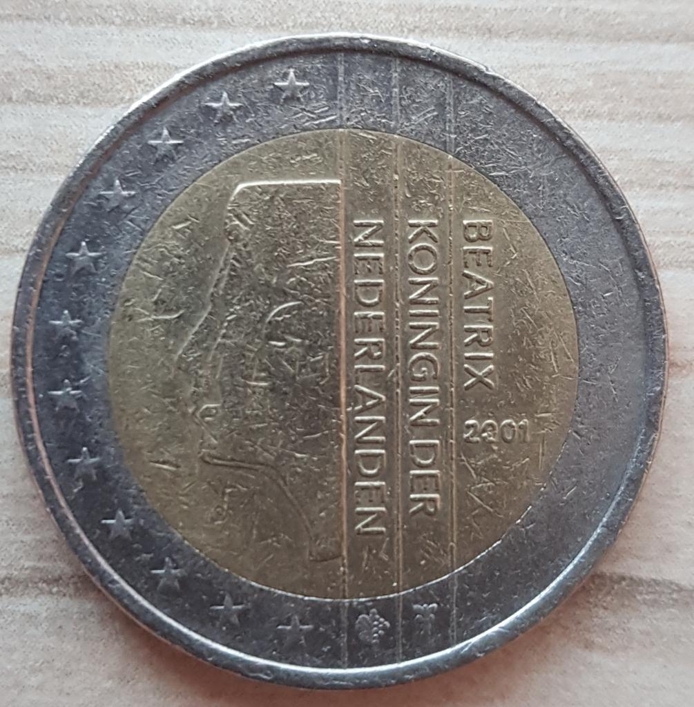 2 Евро Нидерланды 2001 год