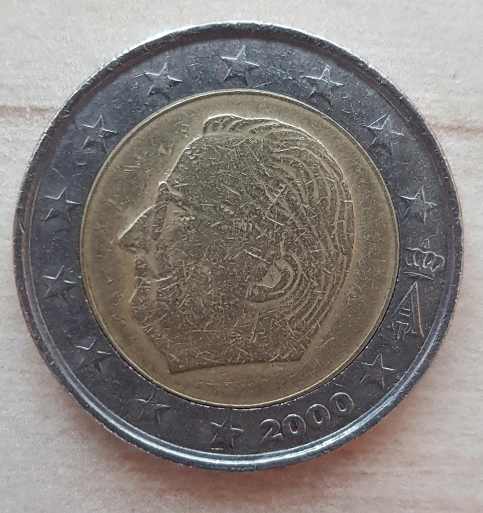 2 евро Бельгия 2000 Регулярная