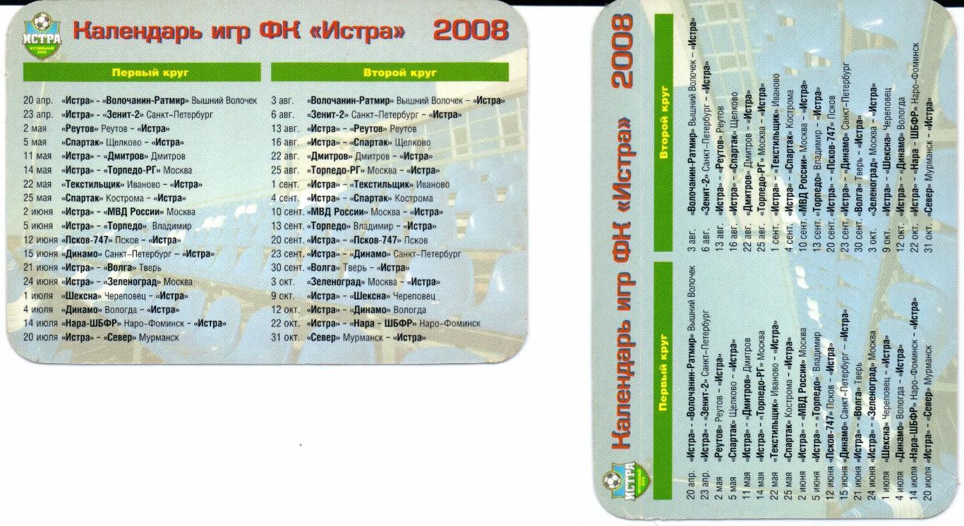 Второй дивизион зона Запад ФК Истра 2008 (2) 1
