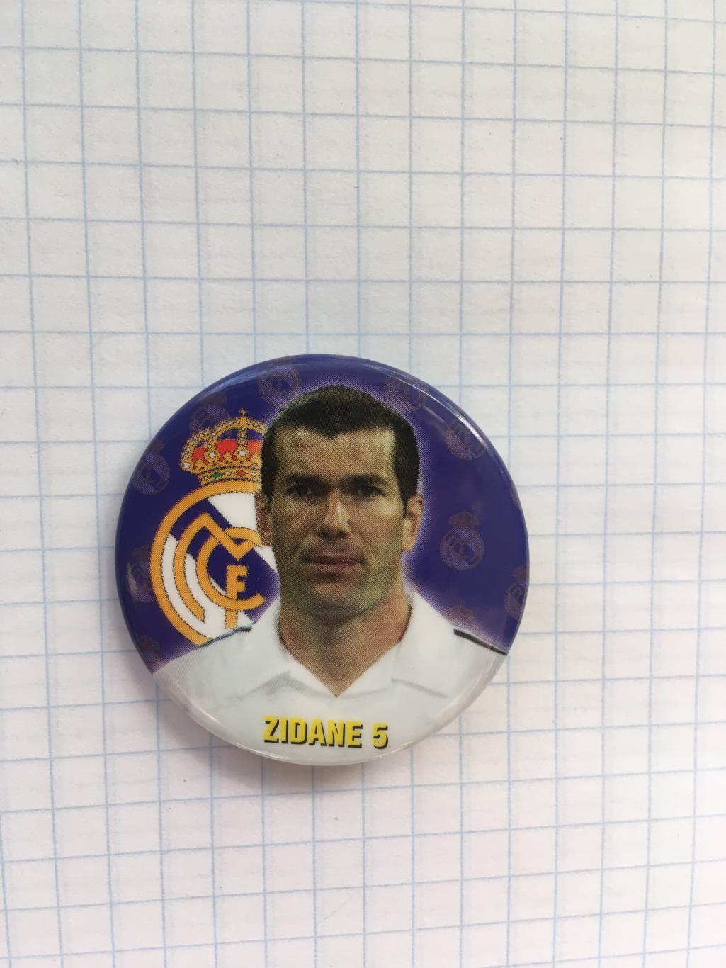 Значок Зидан №5 Реал(Мадрид)